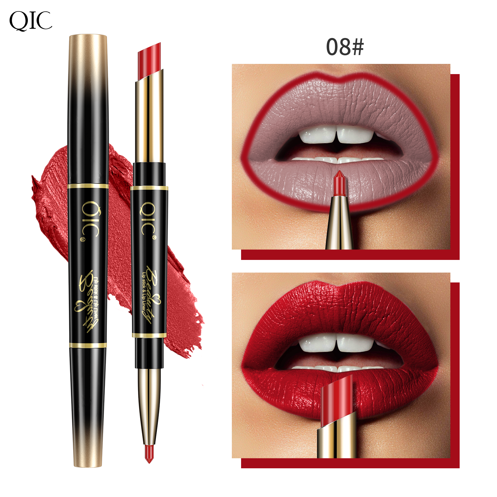 2-in-1 Dual-Ended Lipstick & Liner ✨ Matte Waterproof & Transfer-Proof! 💋 24H Non-Smudge Lip Combo 🌟 Kiss-Proof #LipHack #MatteLip #AllDayWear 2-in-1 Dual-Ended Lipstick & Liner ✨ Matte Waterproof & Transfer-Proof! 💋 24H Non-Smudge Lip Combo 🌟 Kiss-Proof #LipHack #MatteLip #AllDayWear